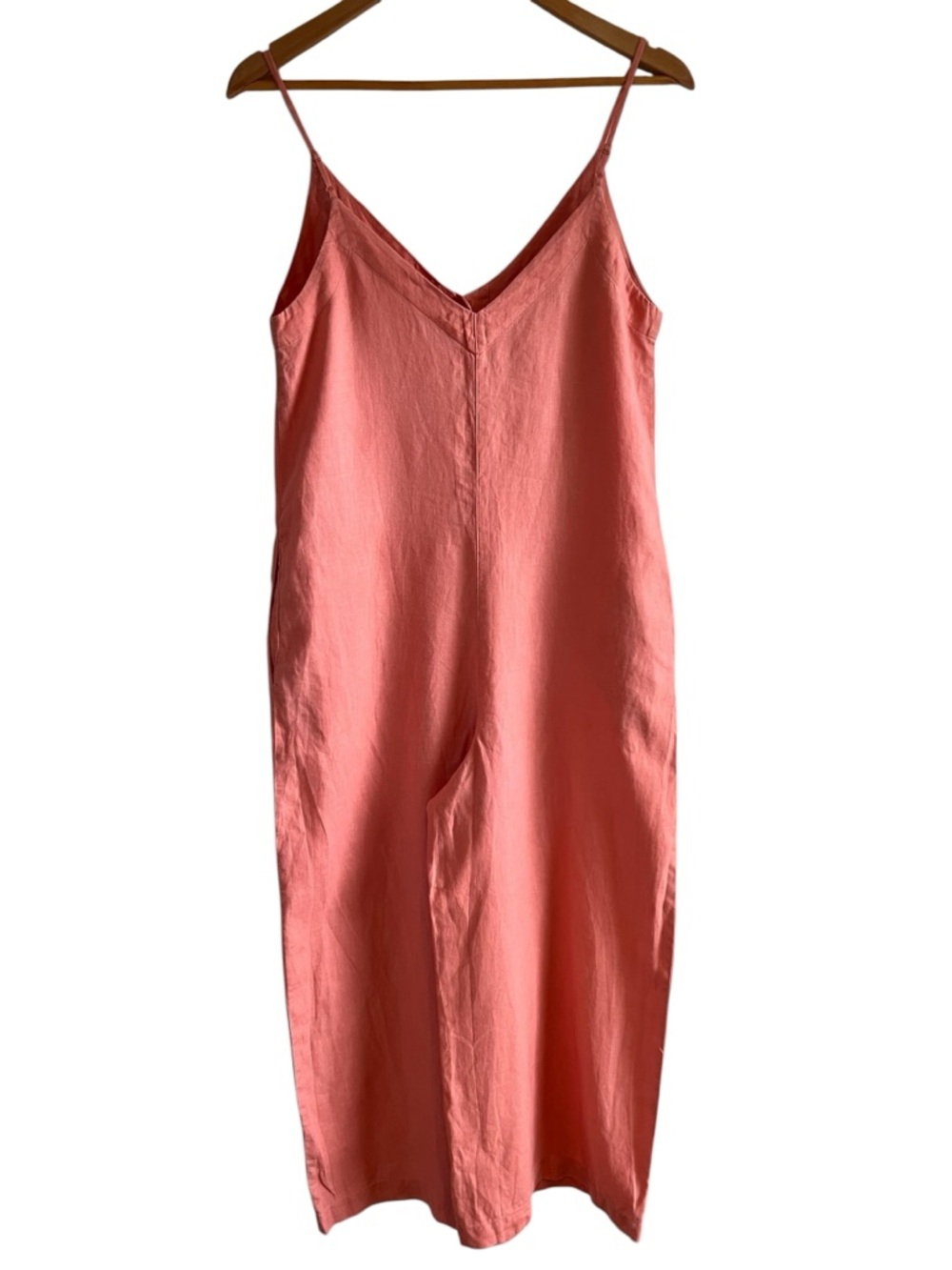 Wilfred linen cropped wide leg sleeveless button down romper XS good condition - Picture 7 of 12